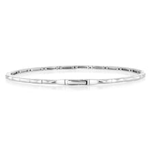 Load image into Gallery viewer, Luminesce Lab Grown 1/6 Carats Diamond Bangle in Sterling Silver