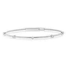 Load image into Gallery viewer, Luminesce Lab Grown 0.23 Carats Diamond Bangle in Sterling Silver