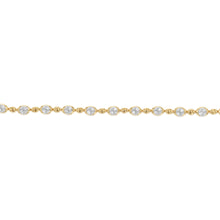 Load image into Gallery viewer, Luminesce Lab Grown 1/4 Carat Diamond Bracelet in Gold Plated Sterling Silver
