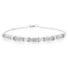 Load image into Gallery viewer, Luminesce Lab Grown 1/4 Carat Diamond Bracelet in Sterling Silver