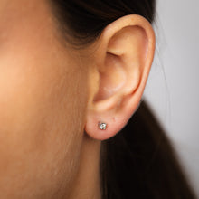 Load image into Gallery viewer, Luminesce Lab Grown 0.10 Carat Diamond Stud Earrings in Sterling Silver