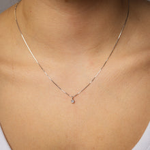 Load image into Gallery viewer, Luminesce Lab Grown 0.05 Carat Solitaire Diamond Pendant in Sterling Silver on 45cm Chain