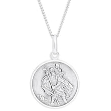 Load image into Gallery viewer, Sterling Silver St Christopher Pendant