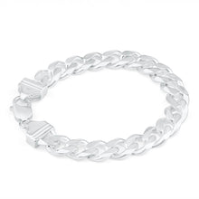 Load image into Gallery viewer, Sterling Silver 300 Gauge 21cm Curb Bracelet