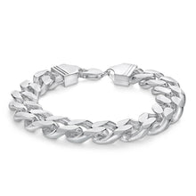 Load image into Gallery viewer, Sterling Silver 23cm 400 Gauge Curb Bracelet