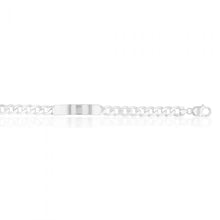 Load image into Gallery viewer, Sterling Silver Heavy Curb 250 Gauge ID Bracelet 21cm