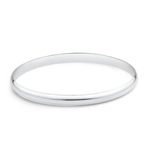 Load image into Gallery viewer, Solid Sterling Silver Plain 6mm Golf 70mm Bangle