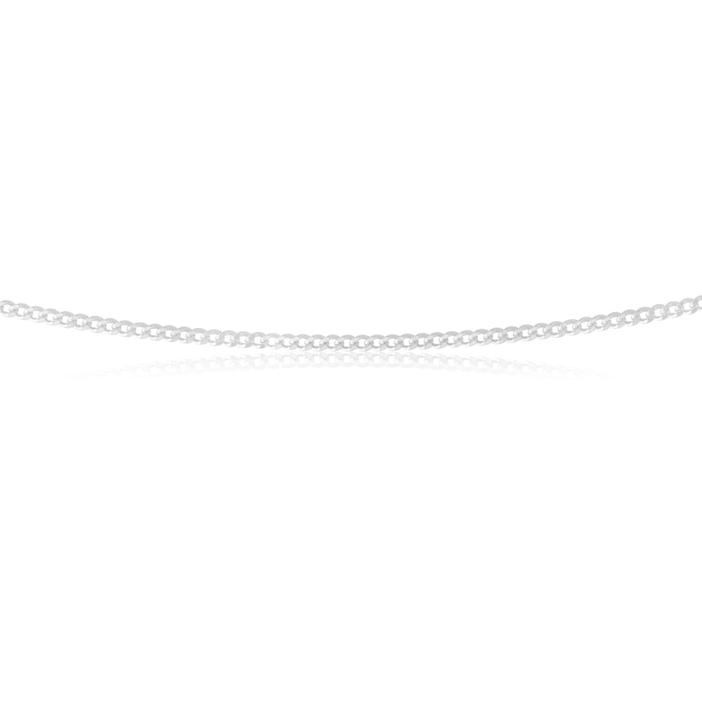 Sterling Silver 60 Gauge Curb Chain 55cm