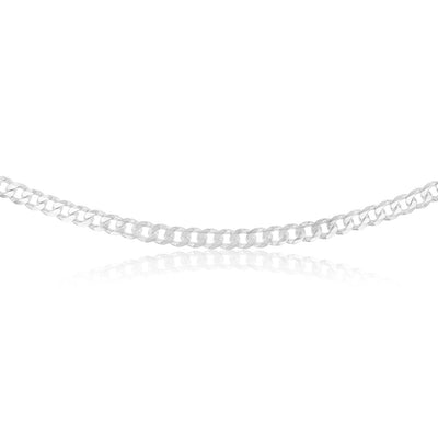 Sterling Silver Curb Heavy 200 Gauge 50cm Chain