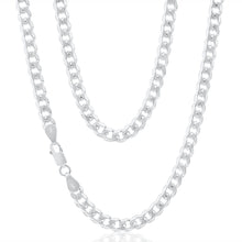 Load image into Gallery viewer, Sterling Silver Curb Heavy 150 Gauge 50cm Chain