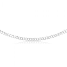 Load image into Gallery viewer, Sterling Silver Curb Heavy 150 Gauge 50cm Chain