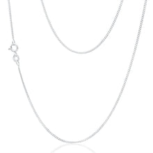 Load image into Gallery viewer, Sterling Silver 50cm 40 Gauge Dicut Curb Chain