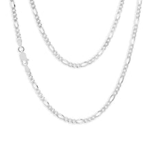 Load image into Gallery viewer, Sterling Silver Figaro 1:3 Dicut Chain 45cm
