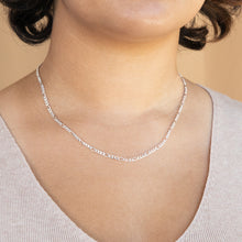 Load image into Gallery viewer, Sterling Silver Figaro 1:3 Dicut Chain 45cm