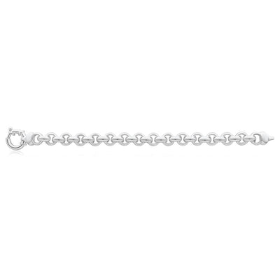 Sterling Silver Belcher Boltring 20cm Bracelet