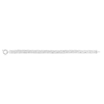 Sterling Silver Fancy Plaited Boltring Bracelet