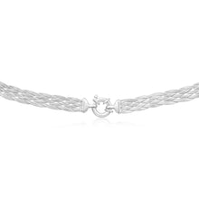 Load image into Gallery viewer, Sterling Silver Herringbone Plaited Boltring Chain 45cm