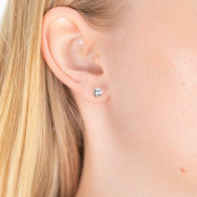 Load image into Gallery viewer, Sterling Silver 6mm Plain Ball Stud Earrings