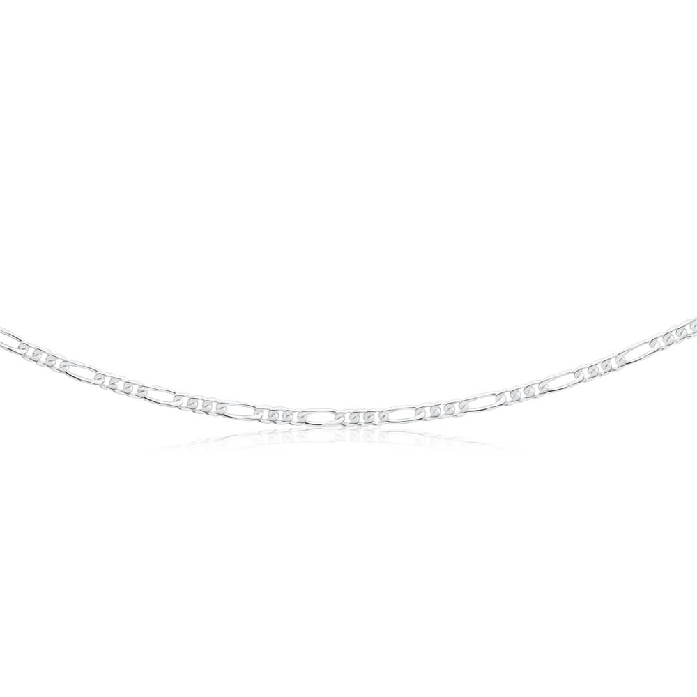 Sterling Silver 50cm Diamond Cut Figaro 1:3 Chain