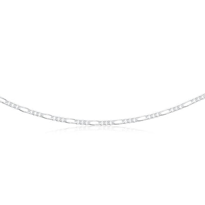 Sterling Silver 50cm Diamond Cut Figaro 1:3 Chain