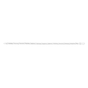 Sterling Silver Figaro 100 Gauge 21cm Bracelet