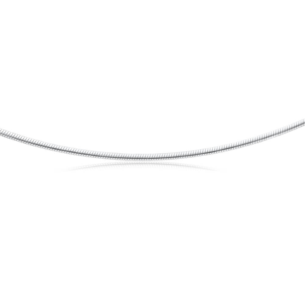 Sterling Silver 45cm 60 Gauge Flat Snake Chain