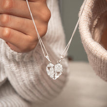 Load image into Gallery viewer, Sterling Silver Best Friend Heart Break Pendant With 45cm Chain