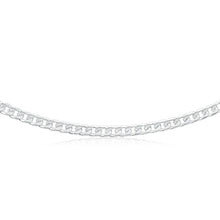 Load image into Gallery viewer, Sterling Silver Diamond Cut 55cm 200 Gauge Curb Chain