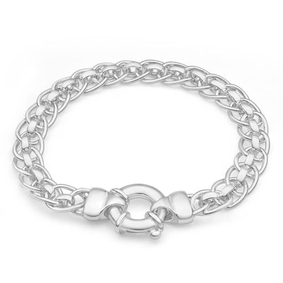 Sterling Silver Roller Boltring Bracelet 19cm