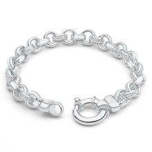 Load image into Gallery viewer, Sterling Silver BelcherPlain Link Boltring 21cm Bracelet