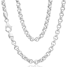 Load image into Gallery viewer, Sterling Silver Belcher Round 45cm Chain