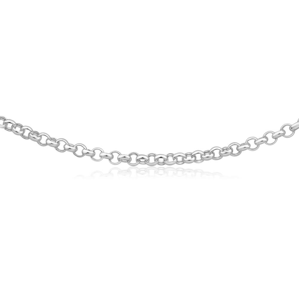 Sterling Silver Belcher Round 45cm Chain