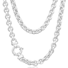 Load image into Gallery viewer, Sterling Silver 50cm Belcher Boltring Chain