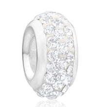 Load image into Gallery viewer, Amadora Sterling Silver White Crystal Spacer