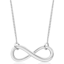 Load image into Gallery viewer, Sterling Silver Infinity Pendant With 45cm Chain