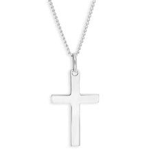 Load image into Gallery viewer, Sterling Silver Plain Cross Religious Pendant