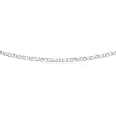 Sterling Silver 100 Gauge Diamond Cut 55cm Curb Chain