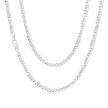 Load image into Gallery viewer, Sterling Silver 100 Gauge Diamond Cut 60cm Curb Chain