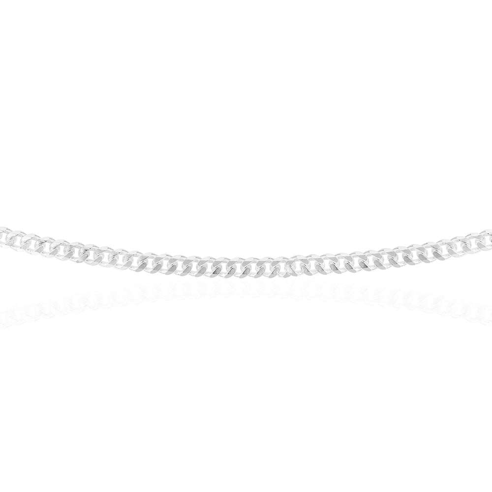 Sterling Silver 100 Gauge Diamond Cut 60cm Curb Chain Silver Chic