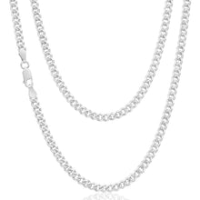 Load image into Gallery viewer, Sterling Silver 120 Gauge Diamond Cut 60cm Curb Chain