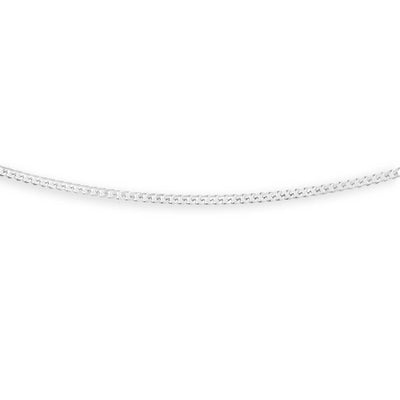 Sterling Silver 120 Gauge Diamond Cut 70cm Curb Chain