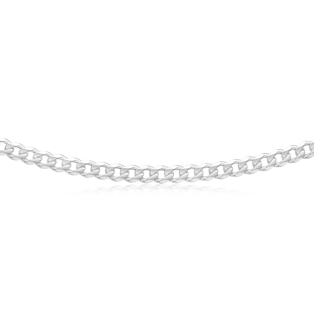 Sterling Silver 150 Gauge Diamond Cut 70cm Curb Chain