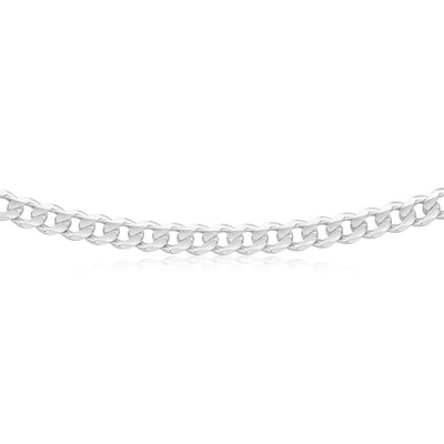 Sterling Silver Unisex Curb 60cm Chain