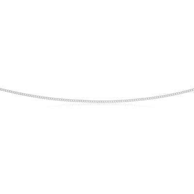 Sterling Silver 45cm 40 Gauge Curb Chain