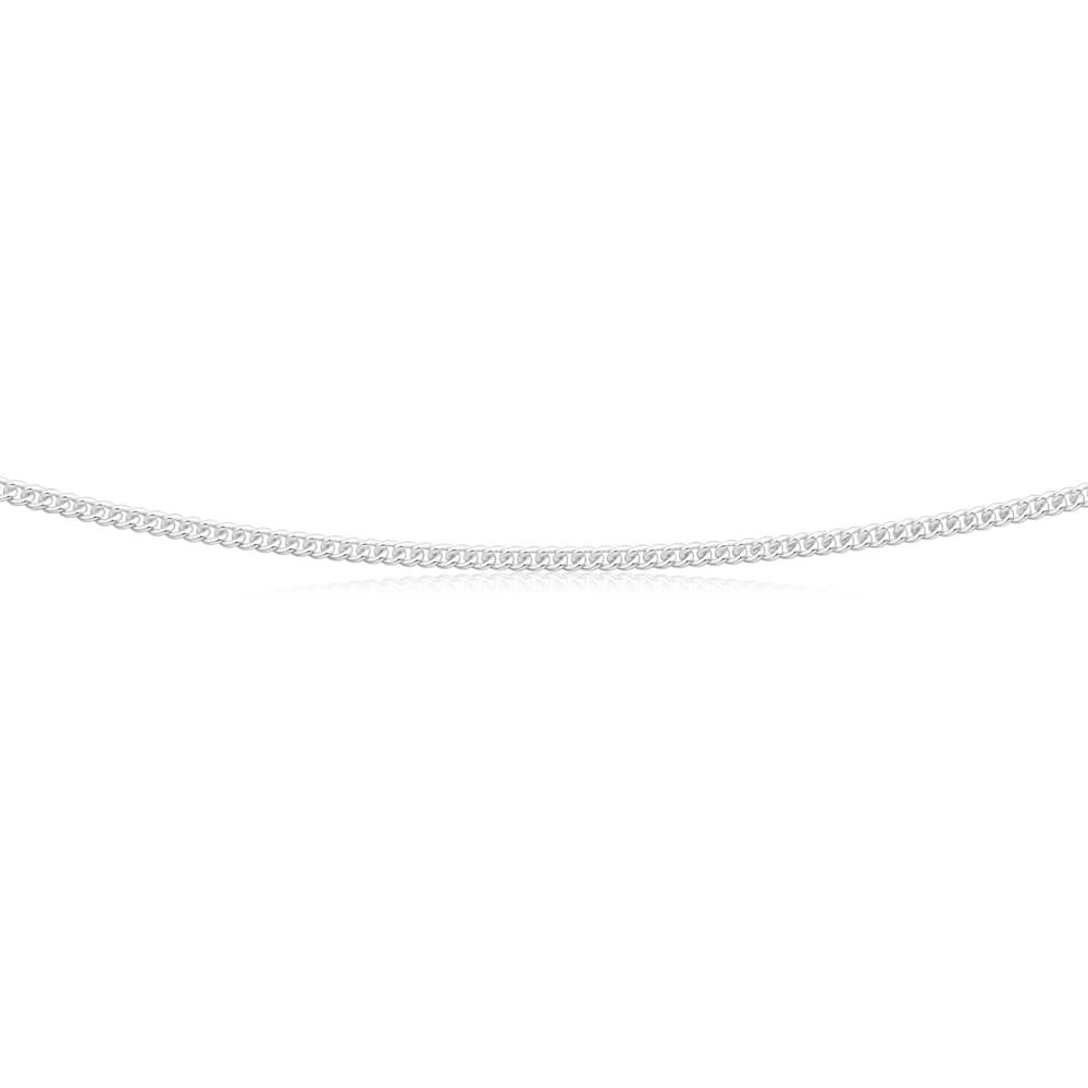 Sterling Silver Curb 60 Gauge 45cm Chain