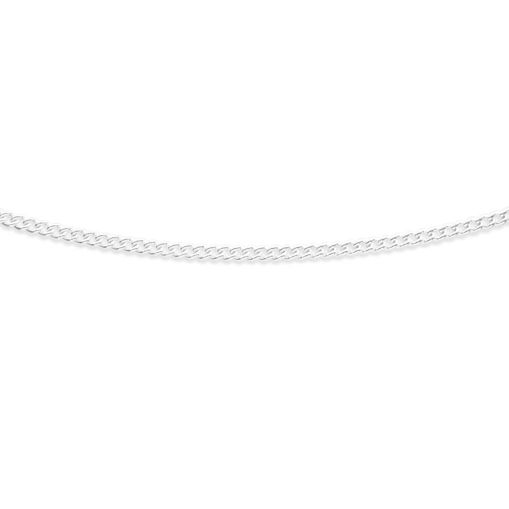 Sterling Silver Curb 100 Gauge 45cm Chain