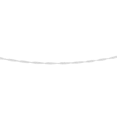 Sterling Silver Singapore 30 Gauge 45cm Chain