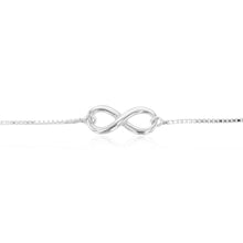 Load image into Gallery viewer, Sterling Silver Fancy Infinity Adjustable Bracelet