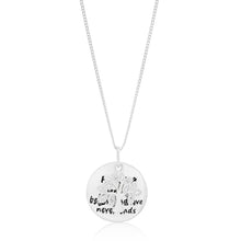 Load image into Gallery viewer, Sterling Silver Cubic Zirconia Tree Of Life &amp; Round Disc Pendant
