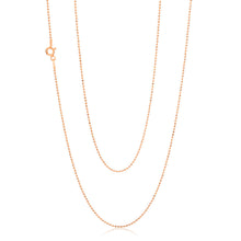 Load image into Gallery viewer, Rose Gold Plated Sterling Silver Ball Chain